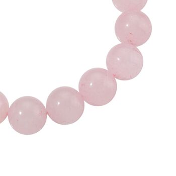 Rosenquarz Armband Flexibel, ca. 215.00 ct