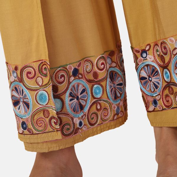 LA MAREY - bedruckte Sommerhose, gelb, 38-42 image number 4