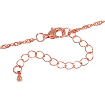 Wei&szlig;er Kristall Halskette ca. 70 cm Reines Messing