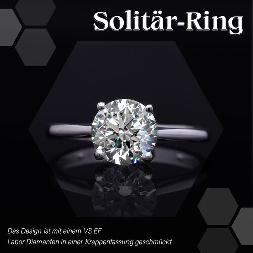 LUXURIANT DIAMOND- SGL zertifizierter VS-EF Labor Diamant Ring in 585 Weißgold - 3 ct. image number 5