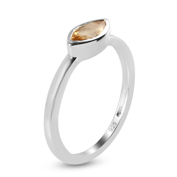 Citrin Solit&auml;r-Ring, 925 Silber  ca. 0,34 ct image number 5