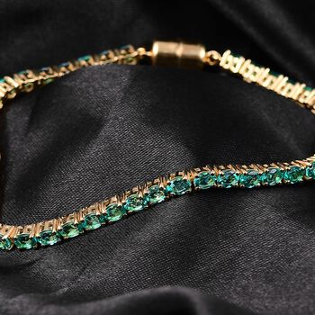 LUXURIANT AAA Labor kolumbianisches Smaragd 19cm Armband - 6,59 ct.