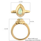 Natürlicher Äthiopischer Opal Ring 925 Silber vergoldet  ca. 0,65 ct image number 6