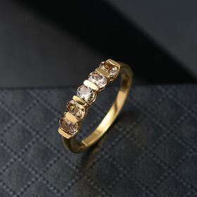 AA Natürlicher goldener Tansanit Ring - 0,80 ct.