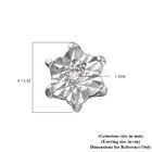 Diamant Solitär-Stern-Ohrstecker in Silber image number 4