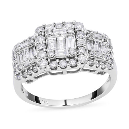 Wei&szlig;er Diamant SGL Zertifiziert I1 G-H Ring, 585 Gold, (Gr&ouml;&szlig;e 20.00) ca. 2.00 ct