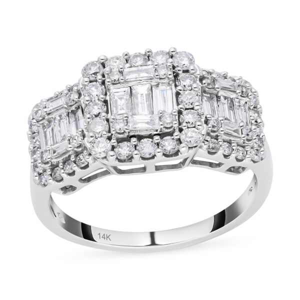 Wei&szlig;er Diamant SGL Zertifiziert I1 G-H Ring, 585 Gold, (Gr&ouml;&szlig;e 20.00) ca. 2.00 ct