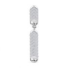 Moissanit Anhänger 925 Silber rhodiniert ca. 0.83 ct