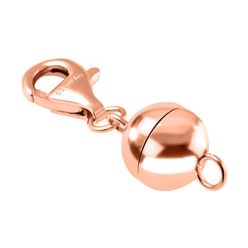 Magnetschlie&szlig;e, 925 Silber ros&egrave;vergoldet