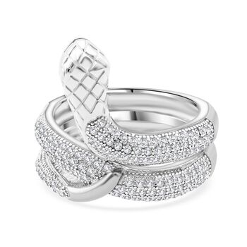 Lustro Stella Wei&szlig;er Zirkonia Schlangen Ring
