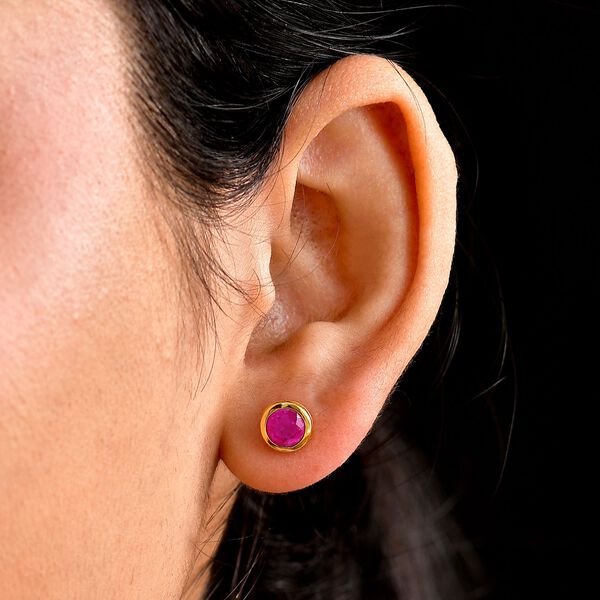 AAA Ilakaka Rosa Saphir Ohrringe - 2,45 ct. image number 2