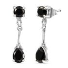 D'Joy Elite Shungit Ohrringe 925 Silber platiniert ca. 1,25 ct.