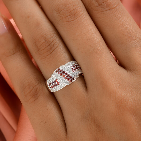 LUSTRO STELLA - Granat Zirkonia Ring 925 Silber  ca. 0,97 ct image number 3