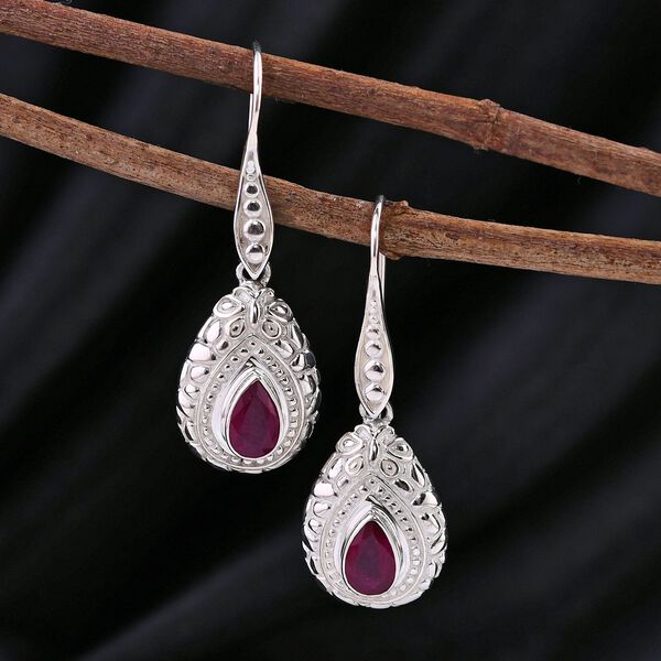 Royal Bali Kollektion - Afrikanische Rubin-Ohrringe - 2,41 ct. image number 1