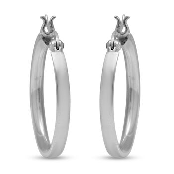 Schlichte Silber Creolen ca. 3,0g