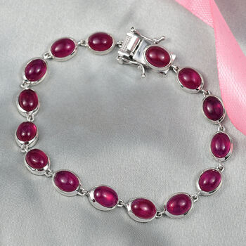 D'Joy AA afrikanisches Rubin 20cm Armband - 34,98 ct.