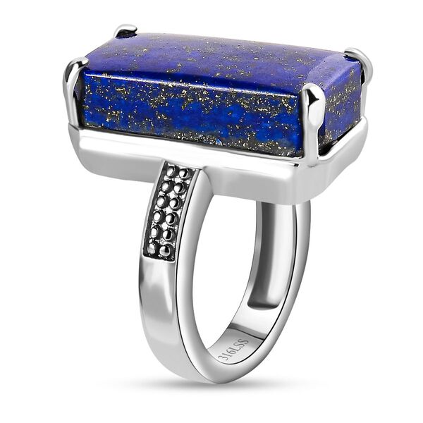 Lapislazuli Schmuckset  Edelstahl ca. 28,53 ct. image number 5