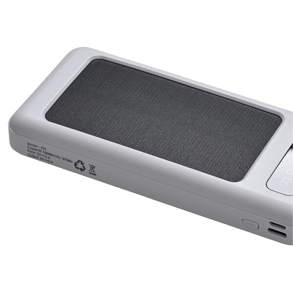 10.000 mAh Powerbank mit LED-Taschenlampe, 4 integrierten Kabeln, 14&times;6,8&times;2 cm, Wei&szlig; image number 7