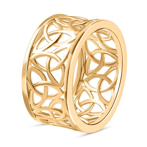 925 Silber 750 Gelbgold VermeilRing (Größe 17.00) image number 17