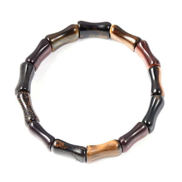 Mehrfarbiges Tigerauge flexibel Armband ca. 18-19 cm lange 149.75 ct image number 3
