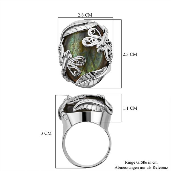 Sajen Silver- Labradorit Ring - 22,98 ct. image number 5