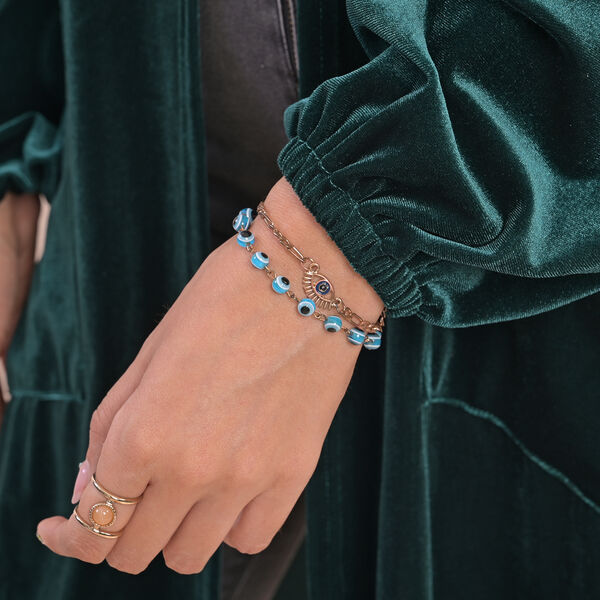 Lange Strickjacke aus Samt, Grün image number 5