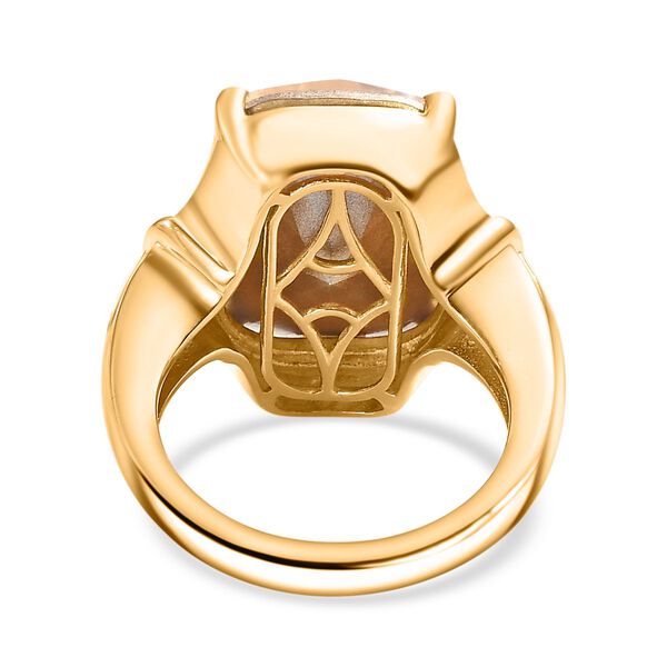 J Francis gefertigt mit SWAROVSKI- Goldener Schatten-Swarovski-Kristall-Ring image number 6