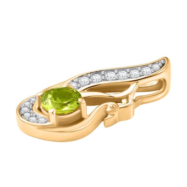 Peridot und Zirkon Anh&auml;nger - 0,72 ct. image number 4