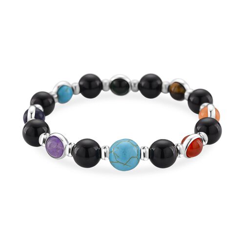 Mehrfarbig Edelsteine Armband ca. Flexibles cm ca. 100.00 ct image number 0