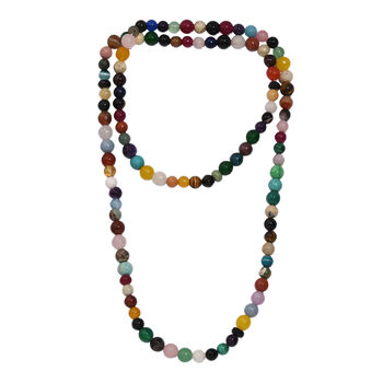 Multi Edelstein Halskette, 36 cm - 500 ct.