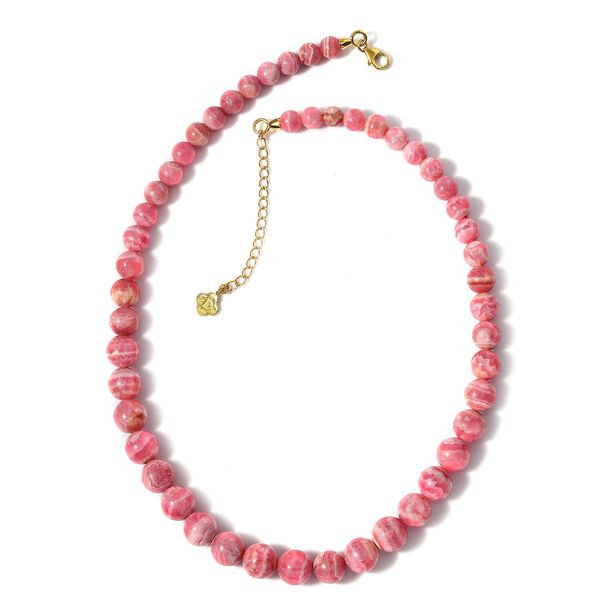 Rhodochrosit Halskette, 45 cm - 340 ct.