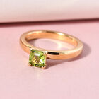 Natürlicher Peridot-Ring, 925 Silber vergoldet  ca. 0,63 ct image number 1