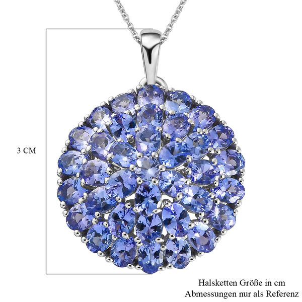 Tansanit-Anh&auml;nger mit Kette, 50 cm - 6,18 ct. image number 6