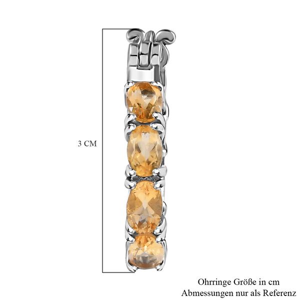 Citrin Ohrringe  Edelstahl ca. 5,82 ct. image number 6