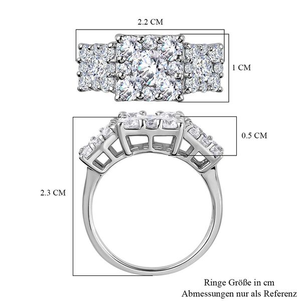 Moissanit Ring - 2,24 ct. image number 8