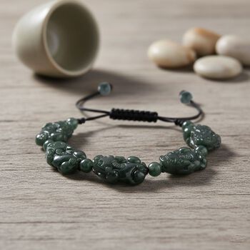 Flexibles Olmek Jadeit Armband - 85 ct.