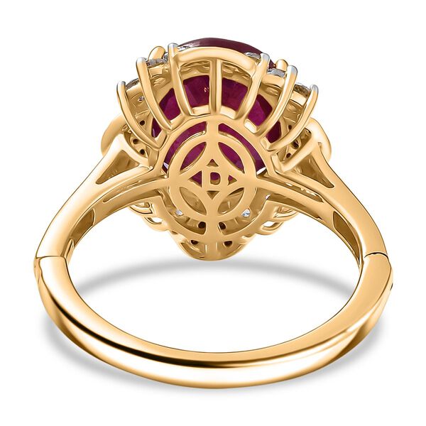 D'Joy Afrikanischer Rubin, Zirkon und roter Diamant Ring - 7,69 ct. image number 6