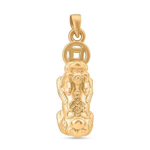 Pixiu mit Münzmotiv Anhänger in 999 Gold image number 0