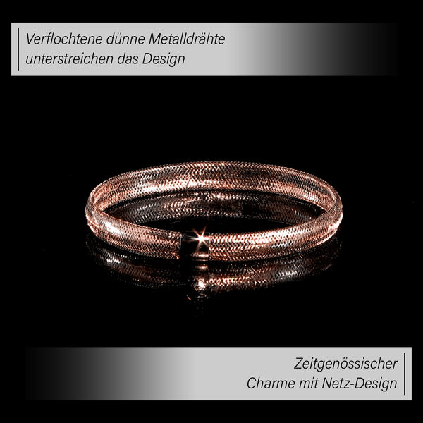 Maestro Kollektion- Precious flexibler Armreif, 585 Ros&eacute;gold image number 3