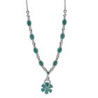 Grandidierit Halskette, ca. 45 cm, 925 Silber platiniert ca. 3,33 ct