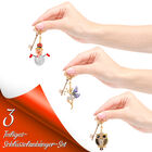 3 Stück Dekorativer Schlüsselanhänger mit Weihnachtsmotive, mehrfarbig image number 1