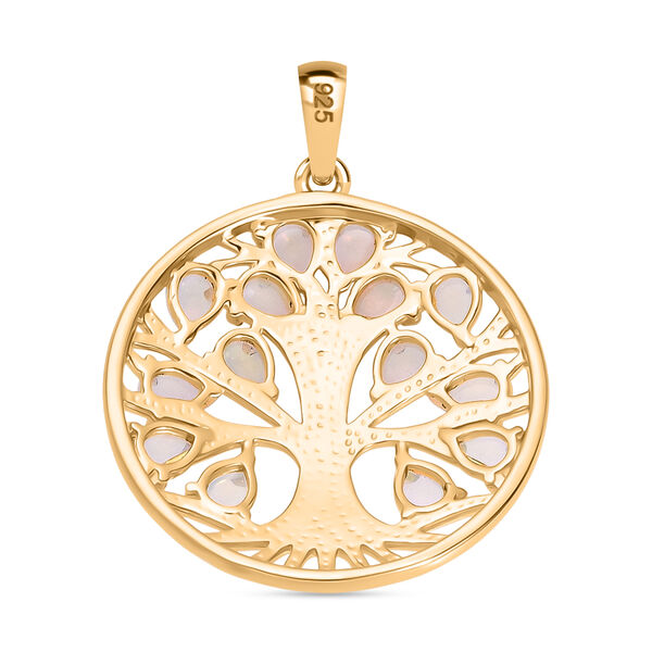 AA äthiopischer Opal-Anhänger, 925 Silber mit Gelbgold Vermeil - 1,46 ct. image number 5