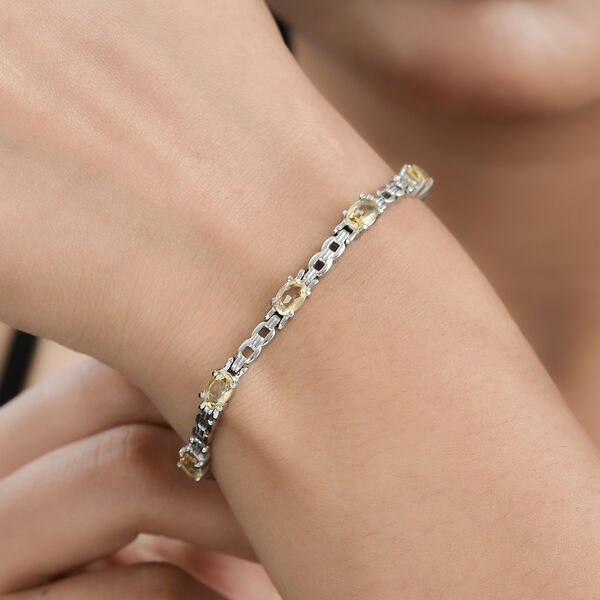 Citrin Armband, ca. 18 cm Edelstahl ca. 2.92 ct image number 3