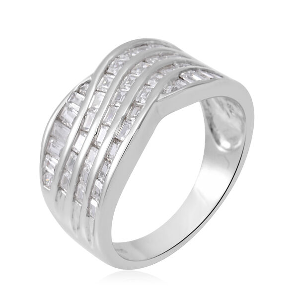 LUSTRO STELLA - Zirkonia Ring 925 Silber rhodiniert  ca. 0,81 ct image number 3