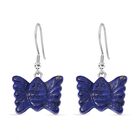 Lapislazuli Ohrringe Reiner Edelstahl ca. 50,00 ct.