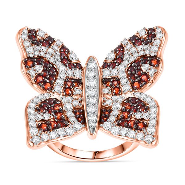 GP Trionfo Kollektion -Wei&szlig;er und brauner Zirkon und Kanchanaburi blauer Saphir-Ring - 3,30 ct. image number 4