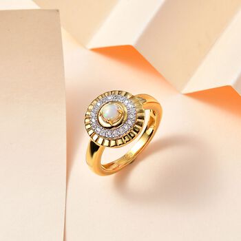 AA Nat&uuml;rlicher, &auml;thiopischer Welo Opal Ring, ca. 0,39 ct