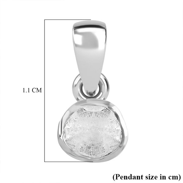 Weißer Diamant Anhänger 925 Silber rhodiniert ca. 0.15 ct image number 5