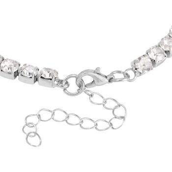 J Francis gefertigt mit SWAROVSKI- Wei&szlig;es Swarovski Kristall Schmuckset