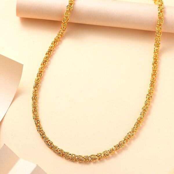 Byzantinische Kette in 916 Gelbgold, 49,50 cm - 12,5 Gramm image number 2